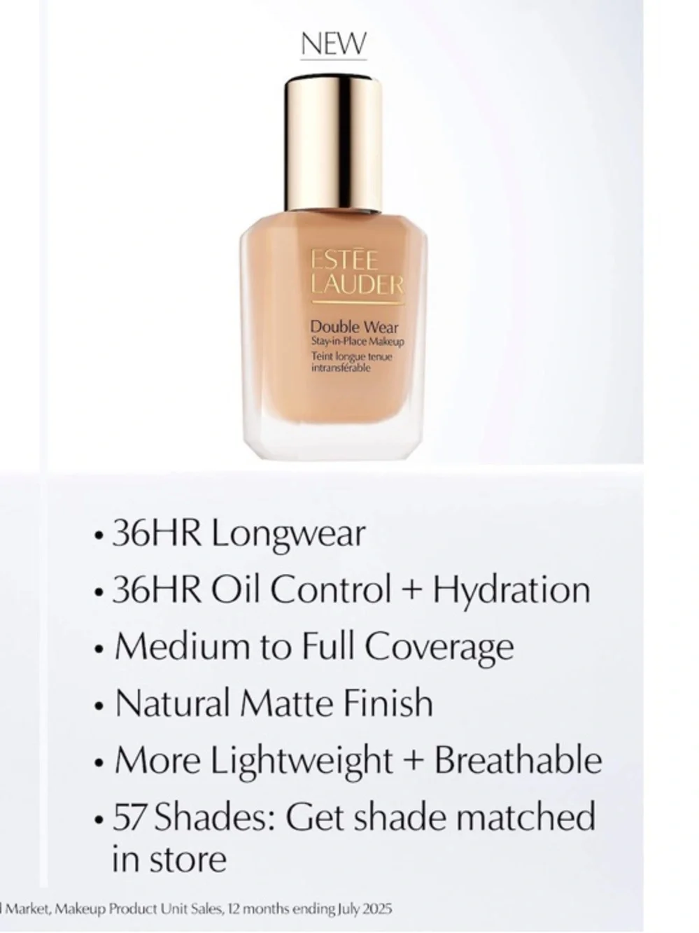 Estee Lauder Double Wear Foundation – 4N1 Shell Beige - medium tan (tested only)
